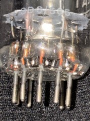 12AT7 Brimar NOS BVA England Angled Square Getter Black Plate Preamp Tube 110%