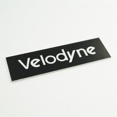 Velodyne Custom Made Logo Badge Emblem Silver 63.5mm(2.5″)X19mm(0.748″)