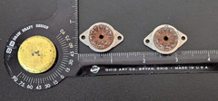 9-Pin Tube Sockets. Bottom Mount. 3/4″ Hole. 1-1/8″ Holecenters (QTY 4) #L3