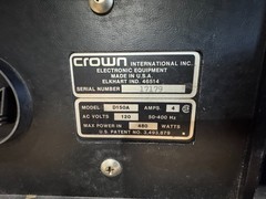 Vintage Crown IC150 Stereo Preamplifier and DC150A Poweramp/matching wood cases