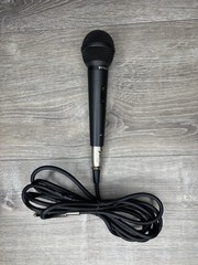 Vintage DYNEX Dynamic Microphone 10 foot cord detachable Mic Phone Jack Included