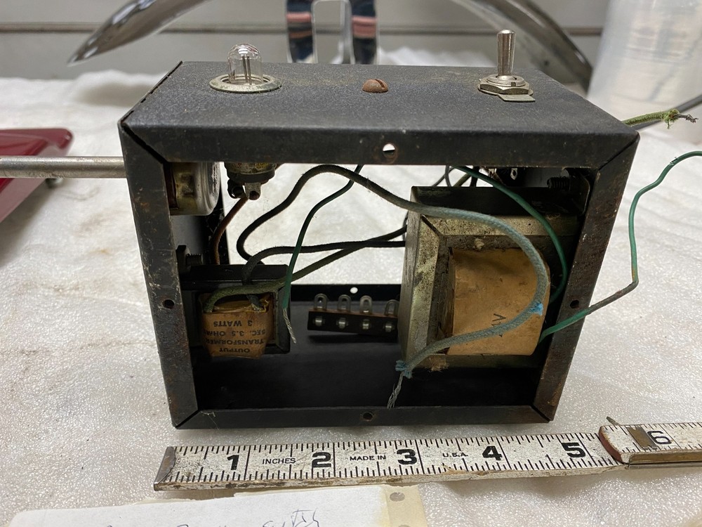 Vintage Transformer Relay Air Capacitors Radio Hamm 2500 ohm 117V Control Box
