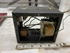 Vintage Transformer Relay Air Capacitors Radio Hamm 2500 ohm 117V Control Box