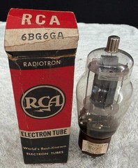 3 VINTAGE VACUUM TUBES- 5U4GB, RCA 6BG6GA None Tested