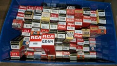 Lot of 111 Vintage Vacuum Tubes in Original Boxes RCA Sylvania GE Untested