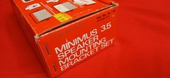 Vintage Realistic Minimus 3.5 Speaker Bracket Set OPEN BOX NIB Complete Set