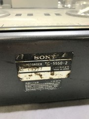 Sony TC-5550-2 STEREO Reel-to-Reel recorder Open reel Tape recorder DENSUKE JANK