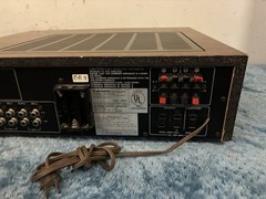 MITSUBISHI DA-R15 VINTAGE 2 CHANNEL STEREO AM FM RECEIVER WOOD CABINET NICE