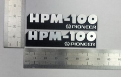 Pioneer HPM-100 Speaker Badge Emblem Logo Name Plate Pair Custom Made IN USA🇺🇸