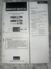 SANSUI A-700 730 Amplifier Service Manual Original