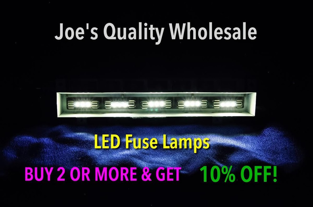 (7)WARM WHITE 8V LED FUSE LAMP -SX-626 SX-525 SX-424 SX-434 SX-300 /Pioneer BULB