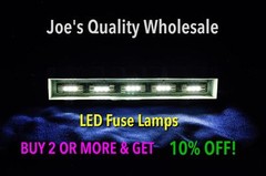 (7)WARM WHITE 8V LED FUSE LAMP -SX-626 SX-525 SX-424 SX-434 SX-300 /Pioneer BULB