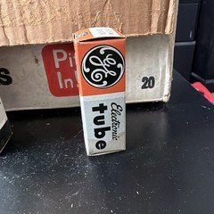 New Qty 1 NOS GE 5 Star 6AK5W 5654 Grey Plate O Getter USA Tubes