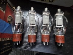 Set Of (4) RCA 811 VT-217 Electron Power Triode Vacuum Tubes Tested NOS
