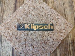 Original Klipsch Metal Speaker Emblem Badge Logo /from Kg Series / 2 Avail.