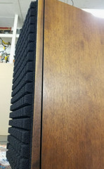 Pair of 2 Black Foam speaker grille inserts.. Fits Vintage JBL L-100 Century