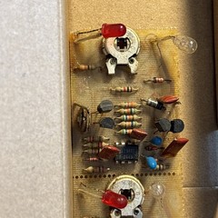 Strip Of Four Circuit Boards For Audio Projects One Is Missing Clear BulbVintage