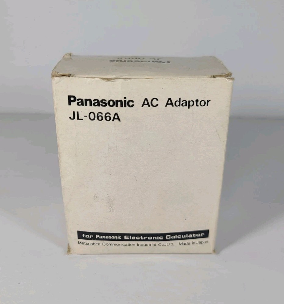 Vintage Panasonic AC Adapter JL-066A for Panasonic Calculator JE-614P & JE-620P