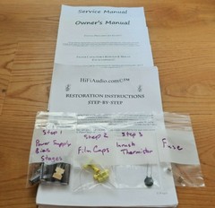 Leak TL/25 TL-25 amplifier rebuild restoration Capacitor Kit fix repair