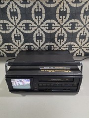 Vintage 1988 Goldstar/LG Viewmax GVT-9100M Portable VCR 5” Color Monitor WORKS