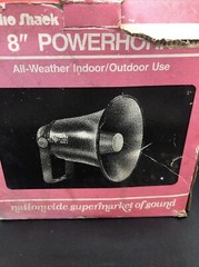 NEW in Box NOS Vintage Radio Shack 8″ POWERHORN INDOOR/OUTDOOR