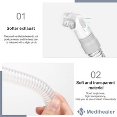 Durable 2-Pack N20 Short Tubes with Quick-Release Clips, Leak-Free & Quiet