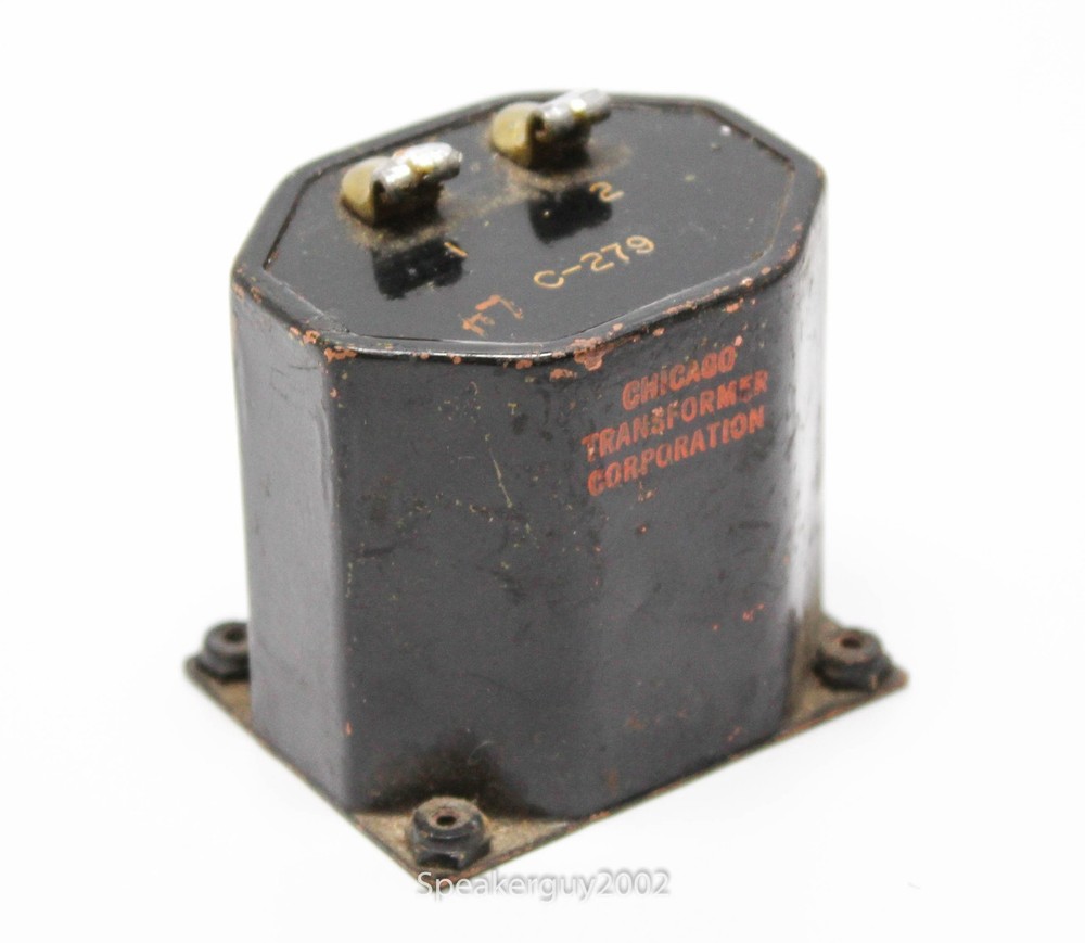 Vintage Chicago Transformer Shielded Power Supply Choke / 10.5H 474 Ohm — RM13