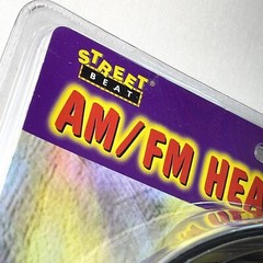 Street Beat AM FM Headphone Sports Radio Model 885M Adjustable Headband Vintage
