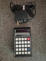 Bowmar MX 100 Vintage Electronic Calculator With A/C Power Supply