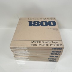 (Lot of 18) x4 Ampex Gold Crest 7″x 1/4” Reels, x6 1800, Scotch, Memorex, TDK 3M