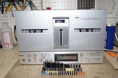 Serviced,74 Parts Replaced,Fast Winding AKAI GX77.See Pictures Of Work Done