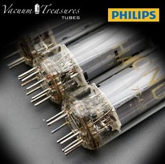 EL84 ( 6BQ5 ) AMPEREX PHILIPS O Getter KM4 Heerlen Matched Tubes Made in Holland