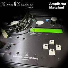 EL84 ( 6BQ5 ) AMPEREX PHILIPS O Getter KM4 Heerlen Matched Tubes Made in Holland