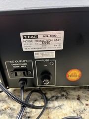 ⭐️Vintage TEAC AN-180 Noise Reduction Unit/ONE OWNER / SERVICED/BUNDLE⭐️