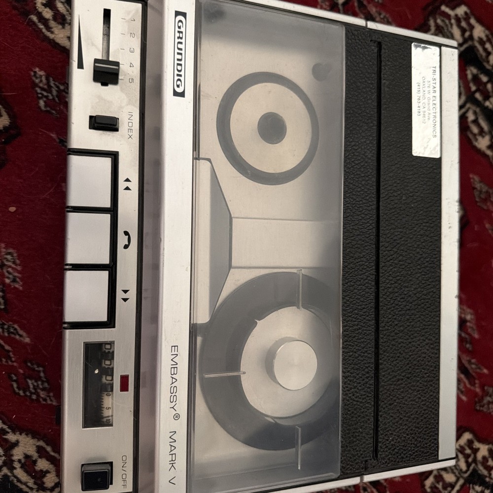 Grundig Stenrette Embassy Mark V Reel 2 Reel Player Recorde Untested As Is