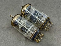 Matched Pair Telefunken ECC81 Tubes Germany Diamond Emblem Test NOS on TV-7B/U