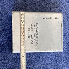 NOS RCA Capacitor 10uF 400VDC PIO Paper In Oil Tested! 72026-501 102-6312