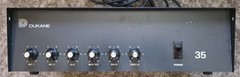 Vintage Dukane Power 35 1A1335 PA Paging Amplifier Parts Repair Light Flashes