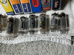 37 NOS VACUUM TUBES BRIMAR Telefunken Mullard TESLA Siemens EC92 EL805 84 ECF83