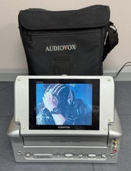 Audiovox VBP2000 Portable VHS Video Tape Player + Bag AC & Car Adapters 5″ LCD