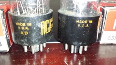 ⭐USA⭐Test NOS Matched Pair RCA 6SN7GTB 6SN7 BLACK PLATE Tube TV-7 LOT #1A+++