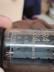 1965 Amperex Bugle Boy Short Bottle GZ34 5AR4 Tube TV7 Tested @ NOS