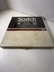 Sealed Scotch 111 Magnetic Recording Tape 7″ Reel-Reel 1/4”x1200ft New Old Stock