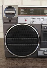 SHARP GF-454H(D) Stereo Radio Tape Recorder Vintage Serviced Warranty