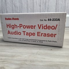 Realistic 44-233A High Power Video Audio Tape Eraser Radio Shack 120V