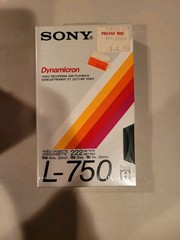 Sony New Sealed L-750 Dynamicron 10x Lot Cassette Beta Tape In Opened Scotch Box
