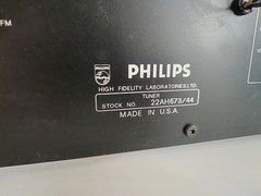 RARE VINTAGE Philips HiFi Laboratories Stereo Tuner 673 AH673 Working Tested