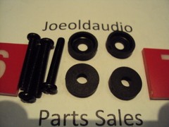 Vintage Case Mounting Screws w/ Plastic Trim. M4 x25. 1 Inch Thread. 4 Pieces.