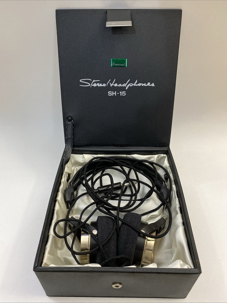 Vintage Sansui SH-15 Stereo Headphones – Classic Hi-Fi Audio Gear
