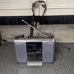 Emerson portable FM Stereo Cassette tape deck CTR947 Battery or plug In Works Ex
